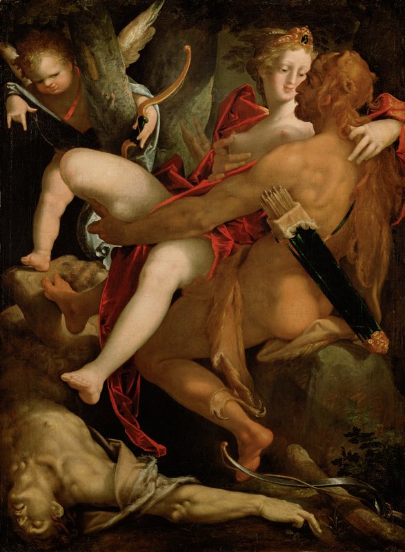 パブロピカソ、Nessus et Dejanira avec un Satyre Bartholomaeus Spranger -